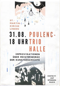 Konzertplakat TOHUWABOHU mit dem Poulenc-Trio Halle 31.08.2025